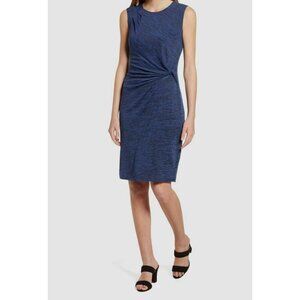 Nic+Zoe Women's Sz XS Every Occasion Melange Knit Twist Sheath Sleeveless Dress